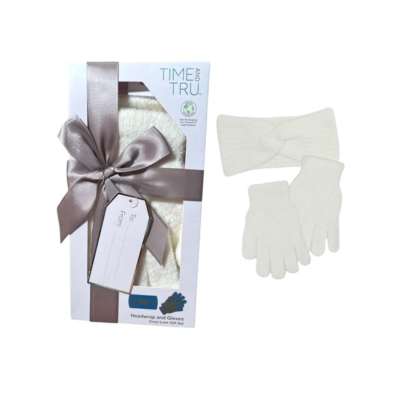 Time And Tru Twist Headwrap And Gloves Set - Picture 10 of 10